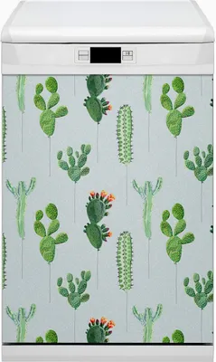 Produktbild von Magnete  Dekorative Magnet Folie für Geschirrspüler 45x80 cm Küche  - Kakteen