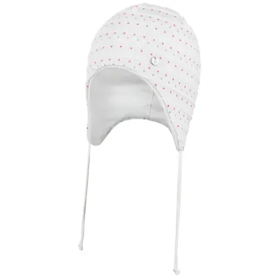 Produktbild von Baby Mädchen Wintermütze Strickmütze Bindemütze mit Baumwolle gefüttert, Creme, Gr. 48