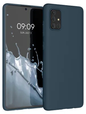 Produktbild von kwmobile Handyhülle für Samsung Galaxy A71 Hülle - TPU Case - Kabelloses Laden - Schutzhülle Cover in Heidelbeerblau