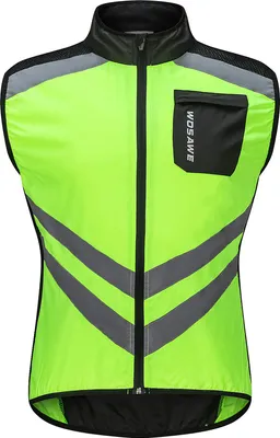 Produktbild von Herren Fahrradweste Faltbare, schnell trocknende, atmungsaktive, reflektierende Sport-Sicherheits-Fahrradweste zum Reiten, Laufen, Joggen, Wandern