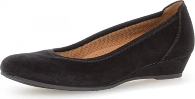 Produktbild von Gabor 02-690 Schuhe Damen Keil Pumps Ballerinas Wedges Weite G , Schuhgröße:39, Farbe:Schwarz