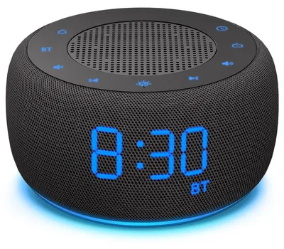 Productafbeelding van Wekkerradio - Bluetooth - FM - Digitale wekker - Nachtlampje met 7 kleuren