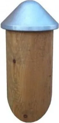 Produktbild von Pfostenkappe Aluminium Ø 130 mm, Rund mit Dorn, Kappe für Pfosten bis 12 cm Ø
