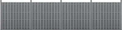 Obrázek produktu pro WPC zahradní plot Soukromí Screen Windbreak Slat Plot 747x185cm Grey [neu.holz]