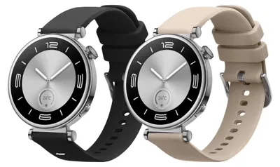 Produktbild von kwmobile 2x Uhrenarmband für Huawei Watch GT5 41mm / GT5 Pro 42mm / Watch GT4 41mm Armband - Fitnesstracker Band Set aus TPU Silikon - Ersatzarmband