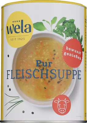 Produktbild von WELA Fleischsuppe gekörnt 'Pur' 1kg