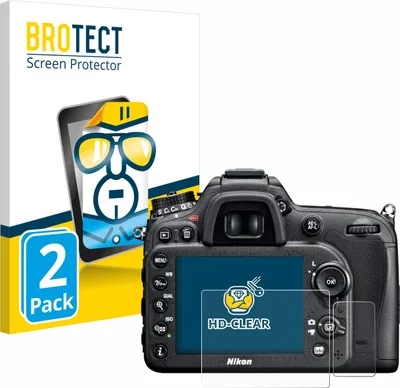Produktbild von 2x Für Nikon D7100 Schutzfolie BROTECT Displayschutz Display Schutz Folie Klar Transparent