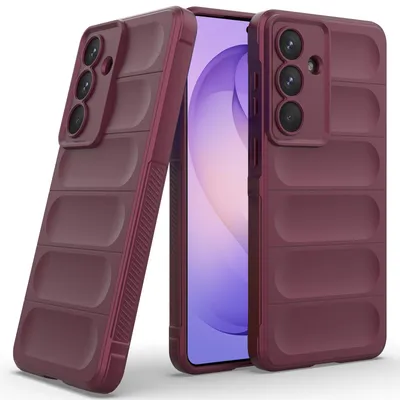 Produktbild von Handyhülle für Samsung Galaxy S26+ Weich TPU Silikon Stossfest Anti-rutsch Hülle bordeaux