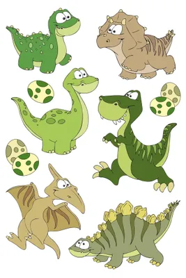 Produktbild von HERMA 15512, Kunststoff, Mehrfarbig, Dinosaurier, Permanent, 9 Stück(e), 1 Blätter