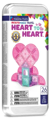 Image de MAGNA-TILES Magnetbausteine microMAGS Reiseset Heart to Heart 26 Teile