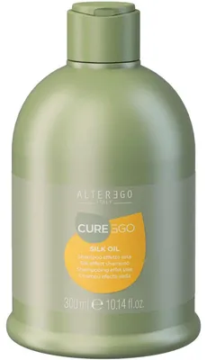 Imagen del producto de Alter Ego CureEgo Champú con efecto seda, para suavizar y dar brillo al cabello, 300 ml