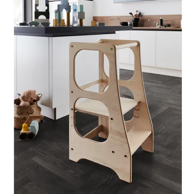 Produktbild von Montessori Lernturm Lernstuhl Kinderstuhl Küchenturm Learning Tower Kindertritt