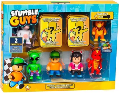 A Stumble Guys toy figure pack displayed in its retail packaging.