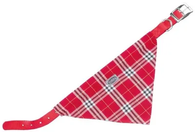 Produktbild von Nobby Halsband mit Tuch L: 35 cm, B: 10 mm rot