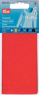 Obrázek produktu pro Prym 929407, Záplata, Červená, Bavlna, 40 °C, 120 mm, 450 mm