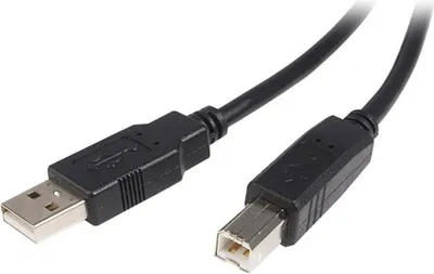 Obrázek produktu pro StarTech.com 0.5m, USB 2.0 A/USB 2.0 B, M/M, 0,5 m, USB A, USB B, USB 2.0, Samec/samec, Černá
