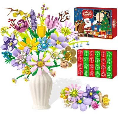 Immagine prodotto di Calendario dell'Avvento 2026 a tema fiori, ideale come regalo per bambine – 24 giorni di sorprese
