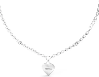 Zdjęcie produktu dla Naszyjnik damski srebrny Guess serce 45cm