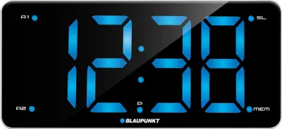 Produktbild von Blaupunkt CR15WH Wecker Digitaler Wecker Schwarz, Weiß