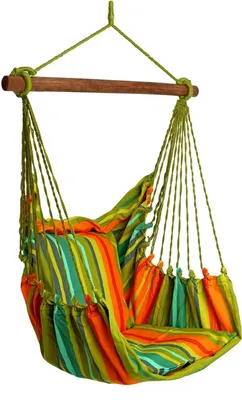 Hängesessel RELAX, Baumwolle Streifendesign, bis 120kg, ohne Kissen
