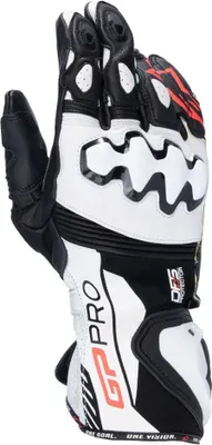 Obrázok produktu pre Rukavice na motorku Alpinestars GP Pro R4 s perforáciou, čierna/biela, 3XL