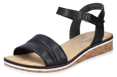Produktbild von Rieker Damen Sandalen V3661-00 schwarz Gr. 42