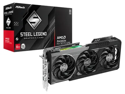 Immagine prodotto di Asrock RX9070GRE SLD 12GB, Radeon RX 9070 GRE, 12 GB, GDDR6, 192 bit, 7680 x 4320 pixel, PCI Express x16 5.0