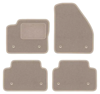 Imagen del producto de Alfombrillas de moqueta para Jaguar E-Pace 2017- (SUV) – juego de 4 piezas, beige, a medida – Wielganizator LUX