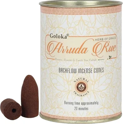 Produktbild von Goloka Arruda Rue Backflow Räucherkegel