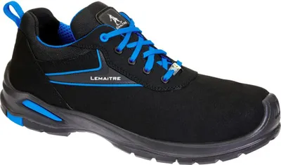 Zdjęcie produktu dla Obuwie ochronne Paul Gr.44 czarny/niebieski S3 SRC ESD EN20345 mikrofibra LEMAITRE