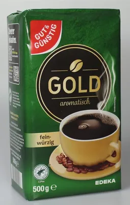 Immagine prodotto di GUT&GÜNSTIG 5990659005 GUT&GÜNSTIG Gold Kaffee, gemahlen Arabicabohnen 500,0 g