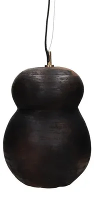 Obrázok produktu pre Pomax Perugia, závesné svietidlo, čierna farba, priemer 23 cm, výška 35 cm