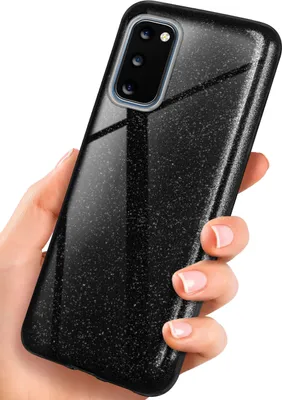 Produktbild von GLITTER-Case für Samsung Galaxy S20 / S20 5G, Farbe:Glamour - Black