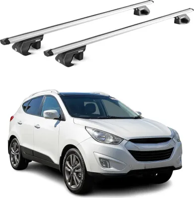 Produktbild von Dachträger Grundtäger für Hyundai IX35 LM 2010-2015 5 tür 90kg Alu Silber 2x ABE