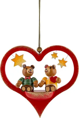Produktbild von Hubrig Baumbehang Teddypärchen ca. 9x9x2,5 cm (BxHxT)