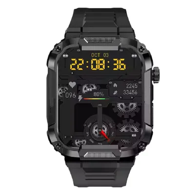 Obrázek produktu pro Vodotěsné 1,85" outdoorové sportovní hodinky, vojenské chytré hodinky, 400mAh baterie, GPS navigace, sledování srdečního tepu - TIMERANGER