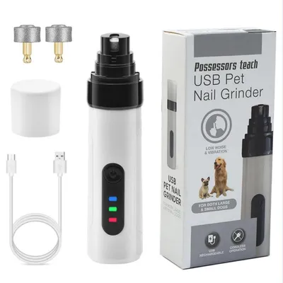 Produktbild von Pfotentrimmer für Hunde tragbar - Leises Nagelfeilen batteriebetrieben, Fellpflege-Werkzeug für Hunde