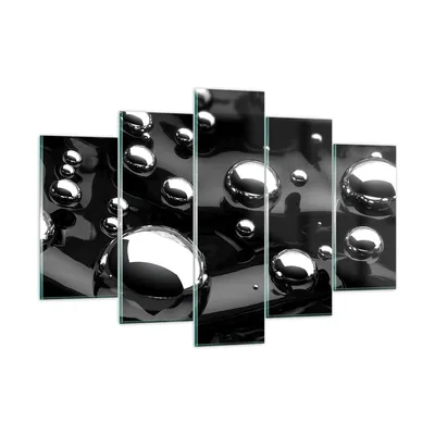 Produktbild von Bilder auf glas - Chrom Metall Reflexion - 150x100cm - Glasbilder - Wandbilder - Kunstdruck - zum Aufhängen bereit - Wanddekoration aus Glas - Glas Bilder - Wandbild auf Glas - GEA150x100-2525
