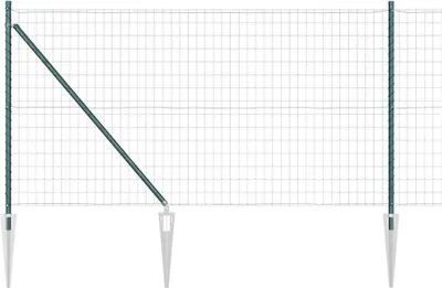 Immagine prodotto di vidaXL Recinzione in filo saldato con punte 25 x 1 m (L x A)