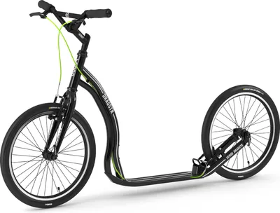 Immagine prodotto di Yedoo Dragstr Sport Alloy scooter - per adulti e ragazzi, fino a 150 kg, con pneumatici 20/20 e manubrio regolabile nero