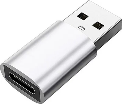 Zdjęcie produktu dla INF Adapter USB 3.0 (męski) na USB-C (żeński). Srebro