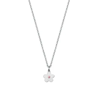 Produktbild von Scout Kinder Halskette Kette Silber Blume weiss Girls 261104200