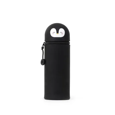 Produktbild von Legami Kawaii 2-in-1 Silicone Pencil Case Pinguin, Federmäppchen, Mäppchen, Stiftehalter, KA0015