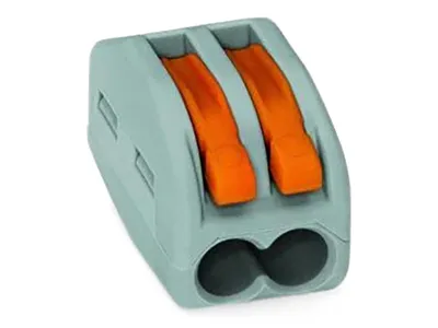 Productafbeelding van Wago 222-412, verdeelblok, grijs, 12,4 mm, 20,5 mm, 14,5 mm, 3,1 g
