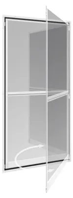 Produktbild von Windhager Fliegengitter Balkontür EXPERT 100 x 210 cm weiß, Pendeltür mit Alurah