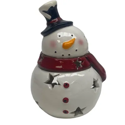 Immagine prodotto di Melinera pupazzo di neve decorativo con LED bianco caldo