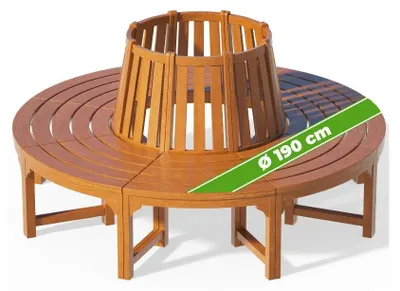 Productafbeelding van Boombank eucalyptushout -gecertificeerd Ø190cm