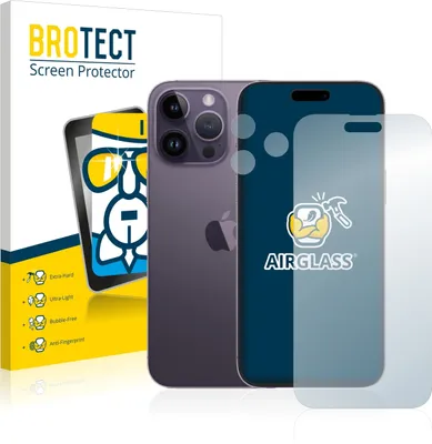 Produktbild von BROTECT Schutzglas für Apple iPhone 14 Pro Max (Display+Kamera) Schutzfolie Panzer Folie Glas Display Schutz klar