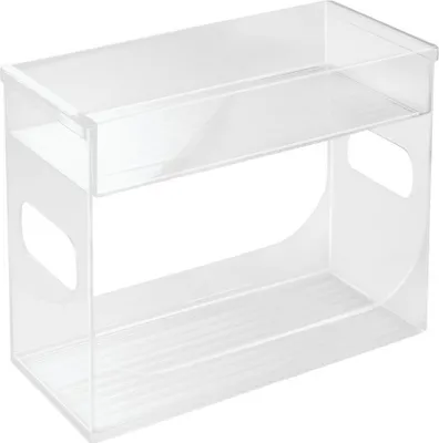 Produktbild von Gewürzregal, 2 Etagen, 26 x 11,8 x 21,6 cm, Kunststoff, Transparent - iDesign | Kitchen Binz