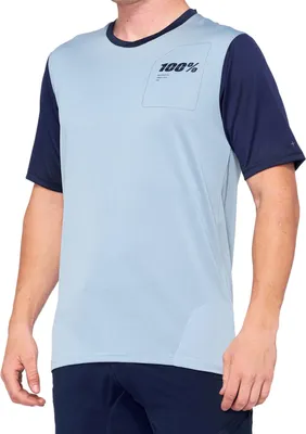 Obrázok produktu pre 100% SPEEDLAB cyklistický dres s krátkym rukávom - RIDECAMP - svetlomodrá/modrá M
